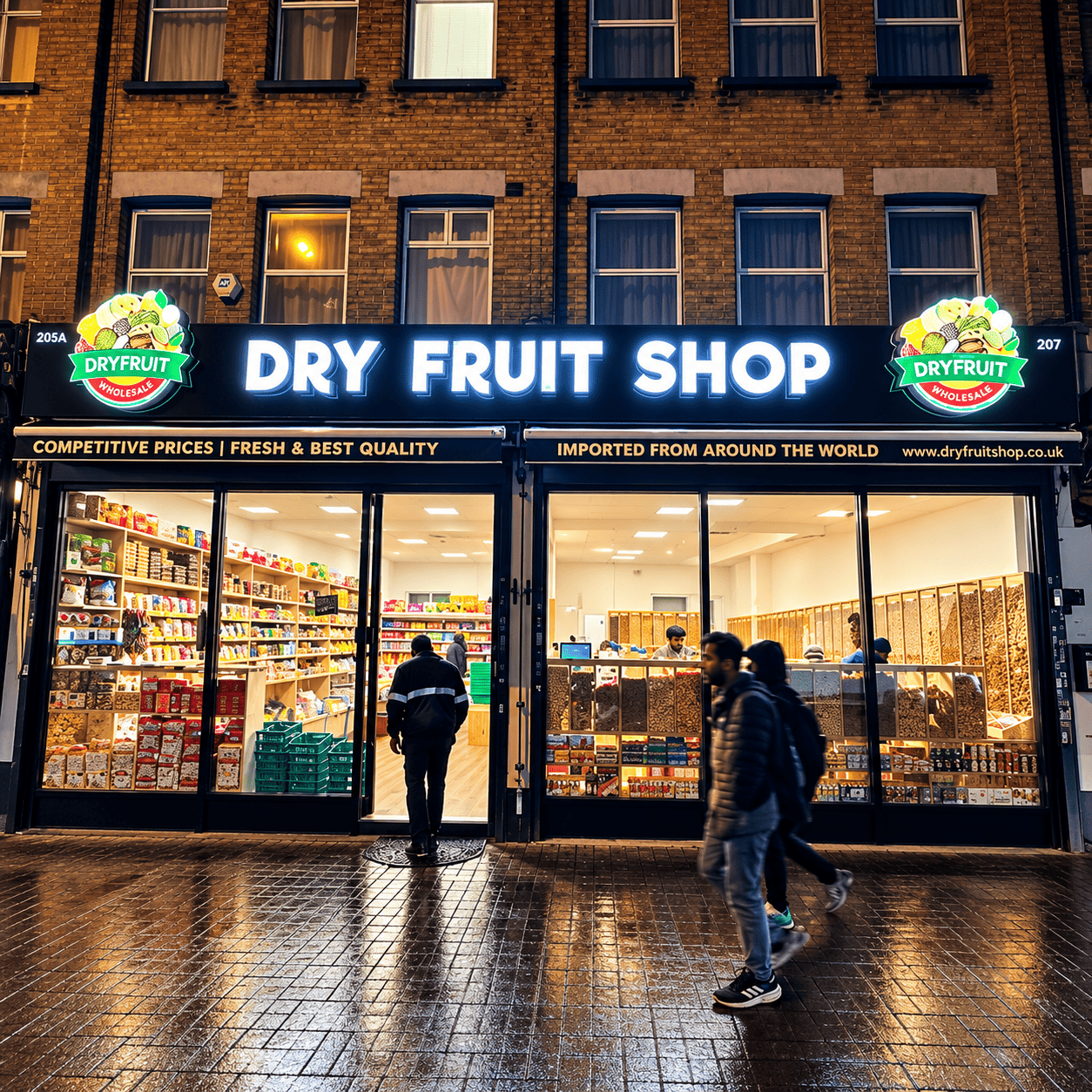 Inside the Dry Fruit Shop store